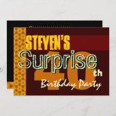 Verrassend 40e verjaardag goud en chocolade sterre kaart (Voorkant / Achterkant)