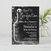 Verrassend 40e verjaardag wijn met perfecte perfec kaart (Staand voorkant)