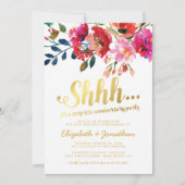 Verrassend 50e bruiloft Jubileum Elegant Floral Kaart (Voorkant)