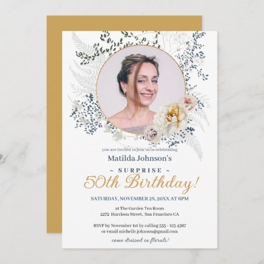 Verrassend 50e verjaardag Fort Roos Foto Kaart (Voorkant / Achterkant)