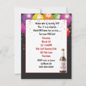 Verrassend 50e verjaardag van de deur van de parti kaart (Achterkant)