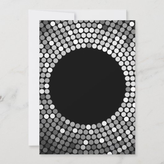 Verrassend 50th Birthday Black en Silver Glitter Kaart (Achterkant)