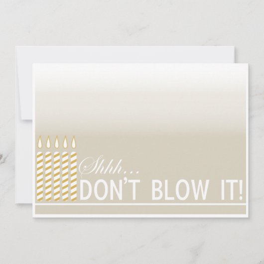 Verrassend 50th Birthday Party Gold Invitation Kaart (Voorkant)