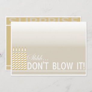 Verrassend 50th Birthday Party Gold Invitation Kaart