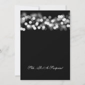 Verrassend 50th Birthday Silver Hollywood Glam Kaart (Achterkant)