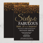 Verrassend 60e verjaardag 60 en verbazingwekkend g kaart (Voorkant / Achterkant)