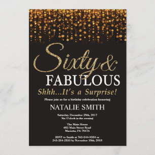 Verrassend 60e verjaardag 60 en verbazingwekkend g kaart