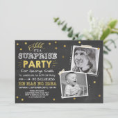 Verrassend 60e verjaardagsuitnodiging Chalkboard M Kaart (Staand voorkant)