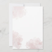 Verrassend 60th Birthday Party Pastel Floral Scrip Kaart (Achterkant)