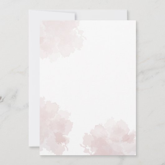 Verrassend 60th Birthday Party Pastel Floral Scrip Kaart (Achterkant)