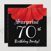 Verrassend 70e verjaardag Ellegant Daisy Flower Kaart (Voorkant / Achterkant)