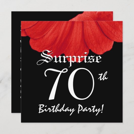 Verrassend 70e verjaardag Ellegant Daisy Flower Kaart (Voorkant / Achterkant)