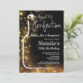 Verrassend 70e verjaardag wijn met een perfecte kaart (Staand voorkant)