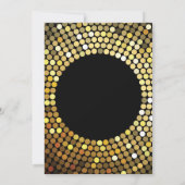 Verrassend 70e verjaardag zwart en gouden glitter kaart (Achterkant)