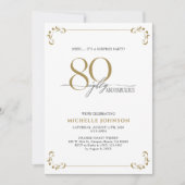 Verrassend 80- & Fabulous Black & Gold-dag Kaart (Voorkant)