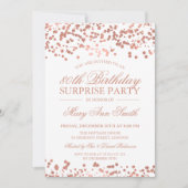 Verrassend 80e verjaardag Roos Gold Foil Kaart (Voorkant)