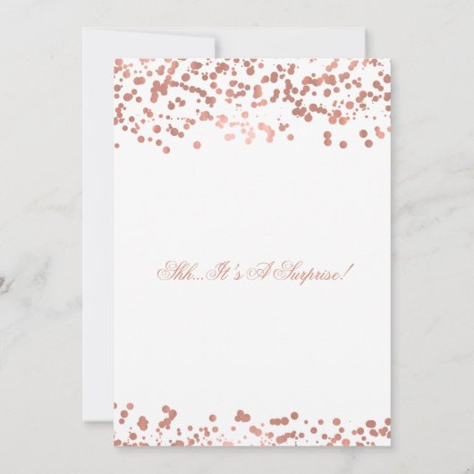 Verrassend 80e verjaardag Roos Gold Foil Kaart (Achterkant)