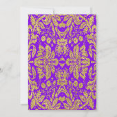 Verrassend 80e verjaardag - White Gold Paars Kaart (Achterkant)