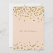 Verrassend 90e verjaardag Gold Glitter Blush Pink Kaart (Achterkant)