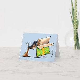 Verrassend: Airedale Welsh Terrier Feestdagen Kaart