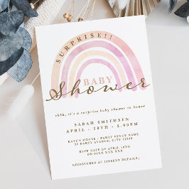 Verrassend Baby shower Neutrale regenboog Kaart