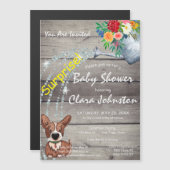 Verrassend Baby shower Thin Magnetic Invitation Ka Magnetische Uitnodiging (Voorkant / Achterkant)