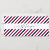 Verrassend Baseball Game Persoonlijk Gift Ticket (Achterkant)