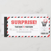 Verrassend Basketball Game Persoonlijk Gift Ticket (Voorkant)