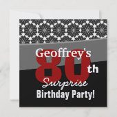 Verrassend Birthday Modern Black en White Pattern Kaart (Voorkant)