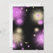 Verrassend Birthday Party Sweet 16Glitter Pink Gol Kaart (Achterkant)