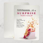 Verrassend!  Birthday Uitnodiging (Voorkant / Achterkant)