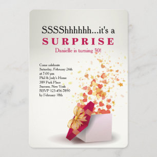Verrassend! Birthday Uitnodiging