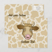 Verrassend Briefkaart van de Koe (Voorkant / Achterkant)