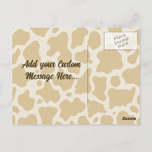 Verrassend Briefkaart van de Koe (Achterkant)