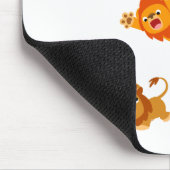 Verrassend! Cute Cartoon Lions Mousepad Muismat (Hoek)