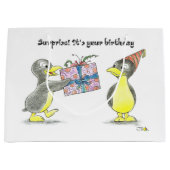 Verrassend dat het jouw verjaardag is large cadeautasje (Voorkant)