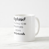 Verrassend dat je babysitters gaat zijn. koffiemok (Voorkant rechts)