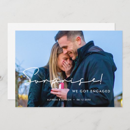 Verrassend dat we betrokken waren bij Modern minim Aankondiging (Voorkant / Achterkant)