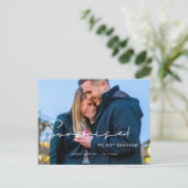 Verrassend dat we betrokken waren Foto Aankondigingskaart (Staand voorkant)