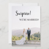 Verrassend dat we getrouwd zijn! aankondiging (Voorkant)