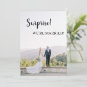 Verrassend dat we getrouwd zijn! aankondiging (Staand voorkant)