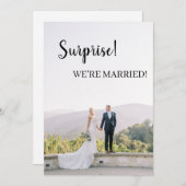 Verrassend dat we getrouwd zijn! aankondiging (Voorkant / Achterkant)