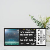 Verrassend Football-gamestatkaartje Kaart (Staand voorkant)