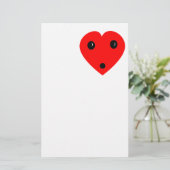 "Verrassend hart" Briefpapier (Staand voorkant)