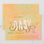 Verrassend hart Gold Lettering Baby shower Kaart (Voorkant / Achterkant)