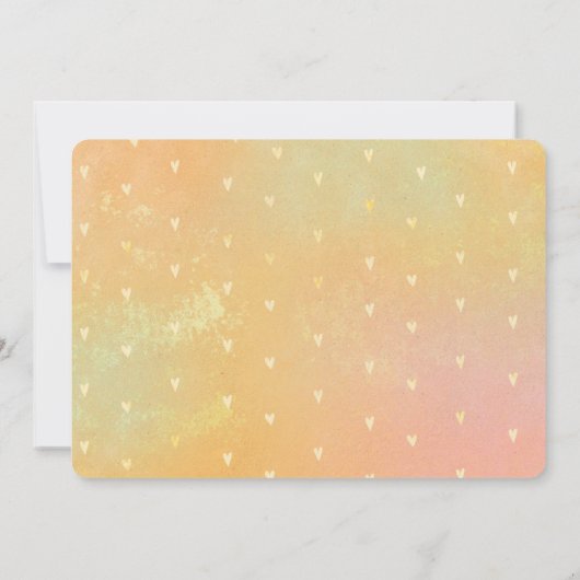 Verrassend hart Gold Lettering Baby shower Kaart (Achterkant)