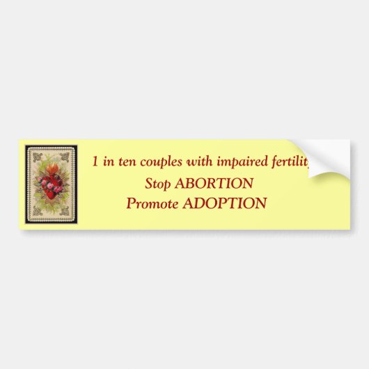 Verrassend hart van Mary, 1 op de 10 stellen met . Bumpersticker (Voorkant)