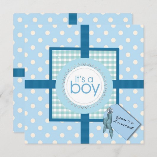 Verrassend! Het is een Baby shower-uitnodiging Kaart (Voorkant / Achterkant)