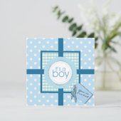 Verrassend! Het is een Baby shower-uitnodiging Kaart (Staand voorkant)