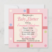 Verrassend! Het is een babymeisje Baby shower-uitn Kaart (Achterkant)